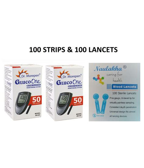 Dr Morepen Gluco One BG 03 100 Strips 100 Lancets Expiry Feb