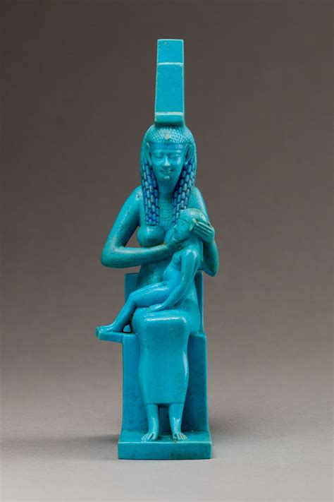 The Goddess Isis And Her Son Horus Ptolemaic Period The