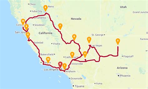 West Coast Road Trip California Nevada Arizona Sixt Rent A Car