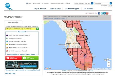 Search by postcode to view planned & unplanned outages in your area. Power Outages In Florida Map | Florida Map
