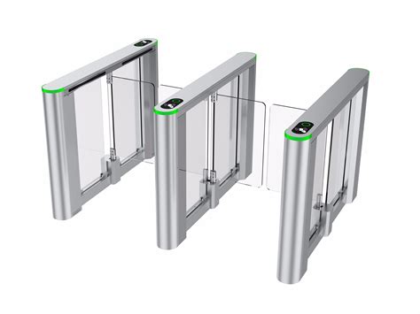 Waterproof Biometric Access Control Swinging Glass Barrier Turnstile