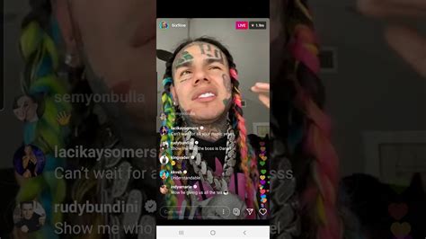 Tekashi Goes Live On Instagram For The St Time After Jail Youtube