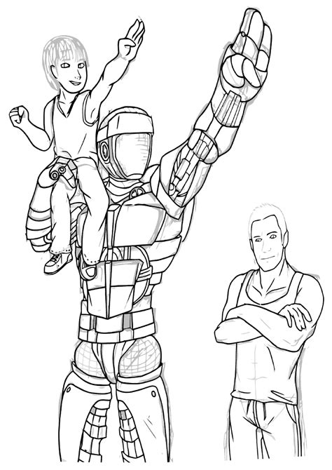 real steel coloring pages    print