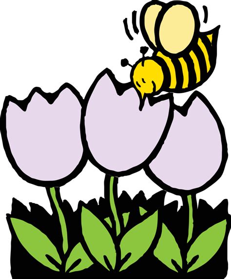 Public Domain Clip Art Image Bee And Flowers Id 13931846418600