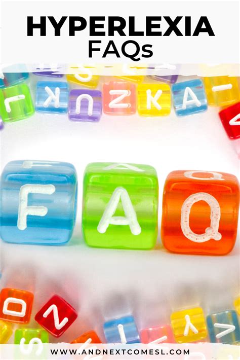 Frequently Asked Questions About Hyperlexia And Next Comes L Hyperlexia Resources