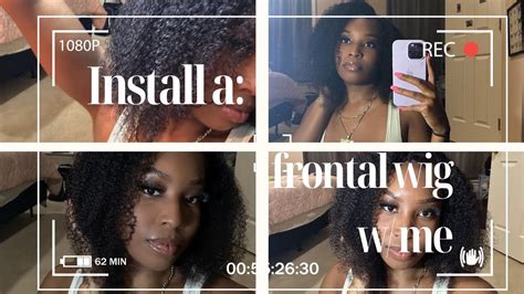 first time installing a frontal wig ft beautyforever hair youtube