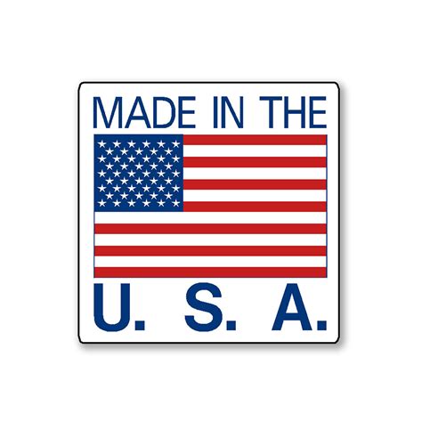 Made IN USA Stickers - 500 Roll
