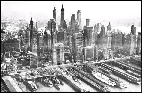 Lower Manhattan In The 30s Gsjansen Flickr New York Pictures New York Photos Old Pictures