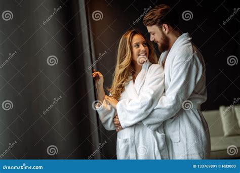 couple enjoying honeymoon stock image image of bedroom 133769891
