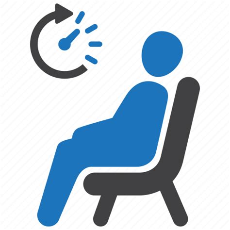 Hospital Patient Room Sit Sitting Wait Waiting Icon