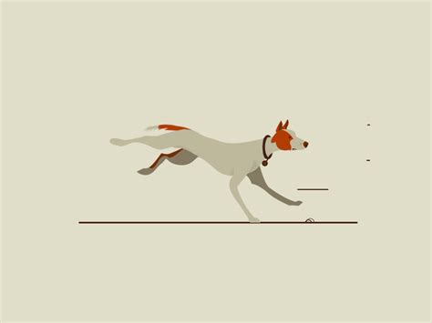 Animated Dog Running 
