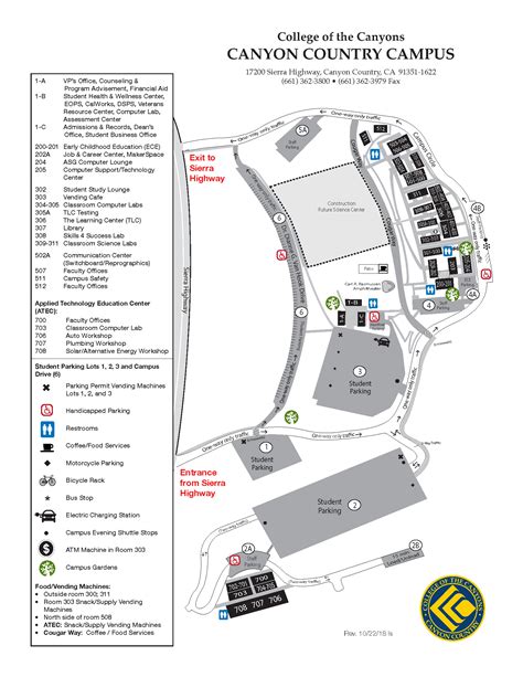 Canyon High School Campus Map Map