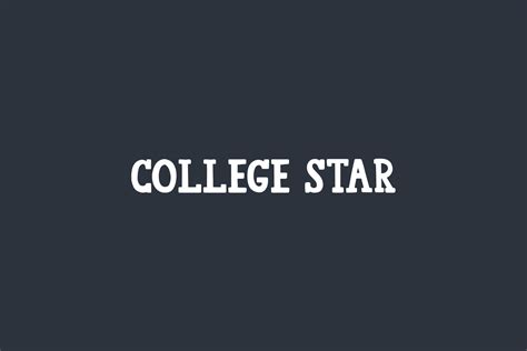 College Star Fonts Shmonts