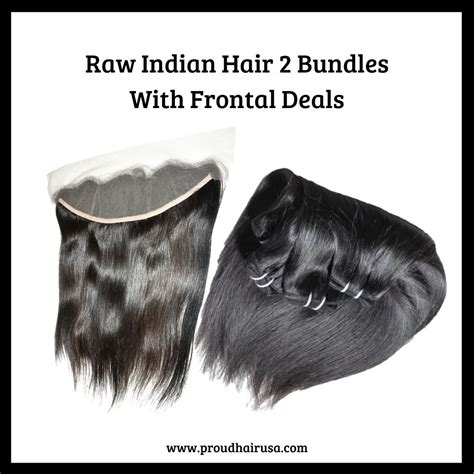 Raw Indian Hair 2 Bundles With Frontal Deals Proud Hair Usa