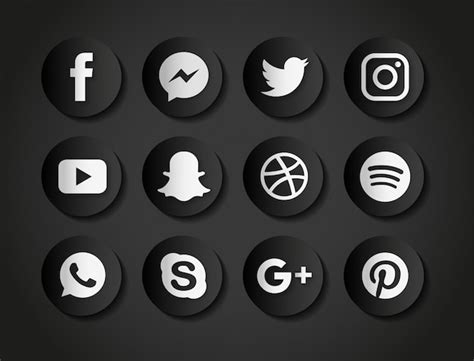 Free Vector Social Media Icons Background