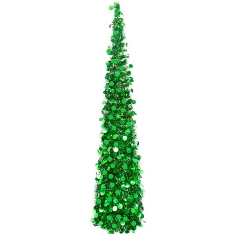 5ft Green Pop Up Christmas Tree With Stand Collapsible Artificial Xmas