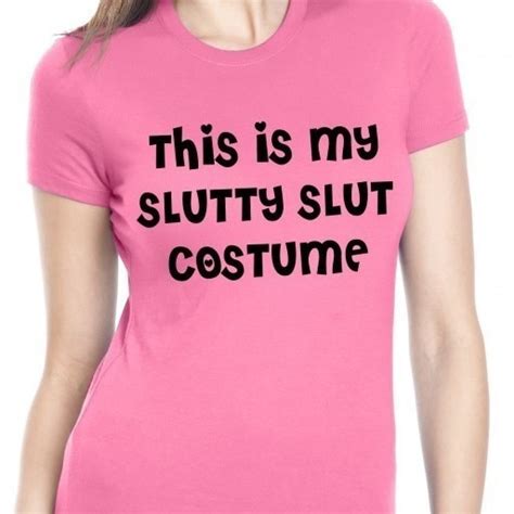 This Is My Slutty Slut Costume T Shirt Halloween Shirt Costume Tee S In