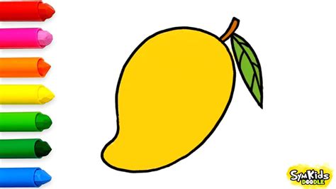 How To Draw A Mango Youtube