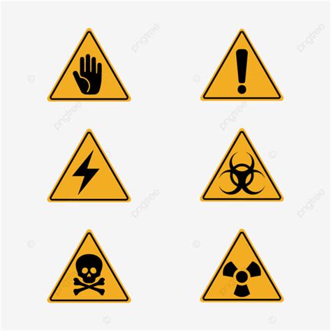 Hazard Warning Signs Vector Art Png Warning Signs And Industrial