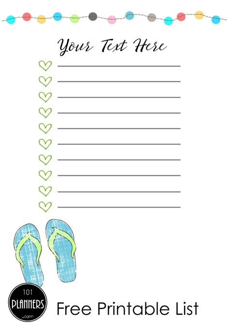 Free Cute To Do List Many Designs Print At Home