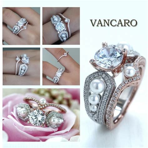 Vancaro Pearl Diamond Engagement Ring