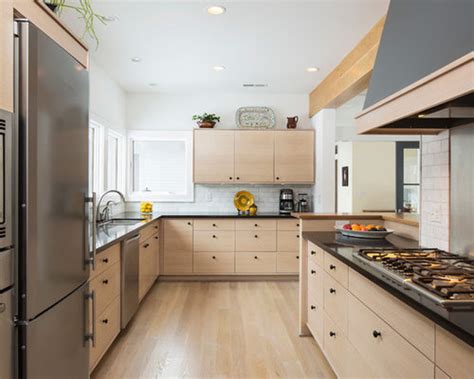 Solid wood kitchen cabinets are long lasting and strong. Light Wood Cabinets | Houzz