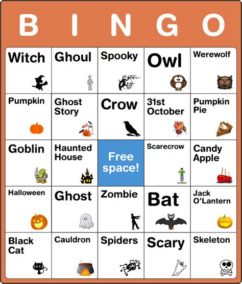 Free Halloween Bingo Cards For Kids No Software Or Signup Halloween