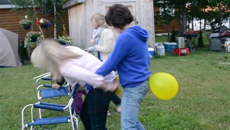 School Reunion Gets Raunchy When Women Play Balloon Humping Game