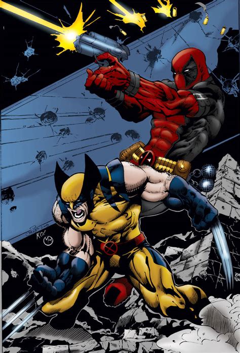 Wolverine Deadpool By Marcbourcier On Deviantart