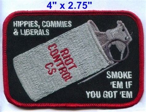 Hippies Commies Liberals Smoke Em If You Got Em Morale Patch Velcro