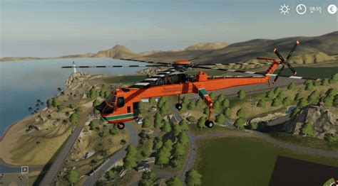 Forestry Helicopter V1000 For Ls19 Farming Simulator 2022 Mod Ls
