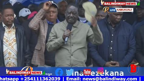 See Why Raila Odinga Asked All Azimio Leaders At Kamukunji To Stand Up