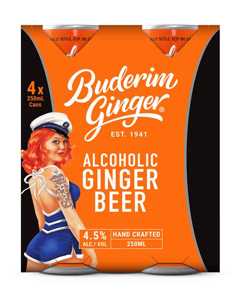 Alcoholic Ginger Beer 250ml Buderim Ginger