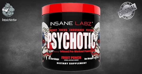 Psychotic Pre Workout 35 Servings By Insane Labz Protonic Nutrition
