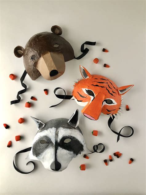 Easy Diy Paper Mache Halloween Masks — Super Make It