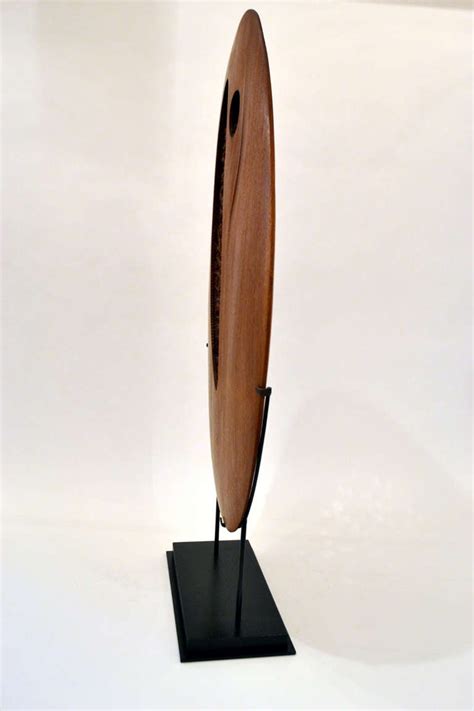 Symbolic Carved Walnut Sculpture By Doug Ayers 1976 At 1stdibs