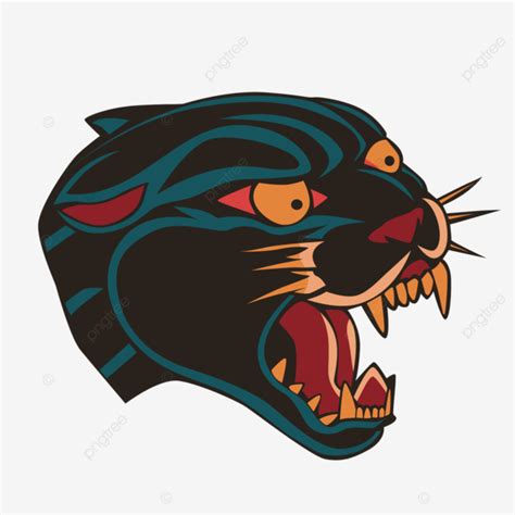 Black Panther Tattoo Old School Black Panther Animal Png And Vector