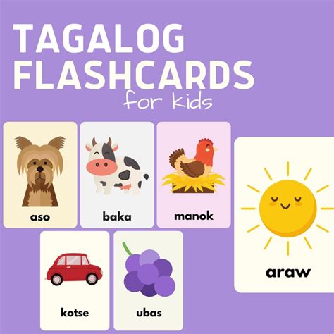 Tagalog Alphabet Flash Cards