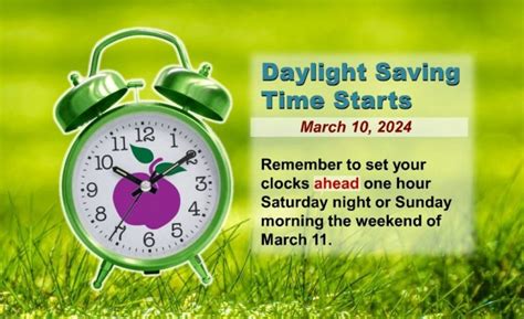 Daylight Savings Dates Quick Guide
