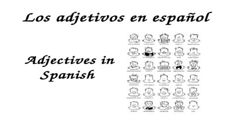 Los Adjetivos En Espaol Adjectives In Spanish Adjective Placement In My Xxx Hot Girl