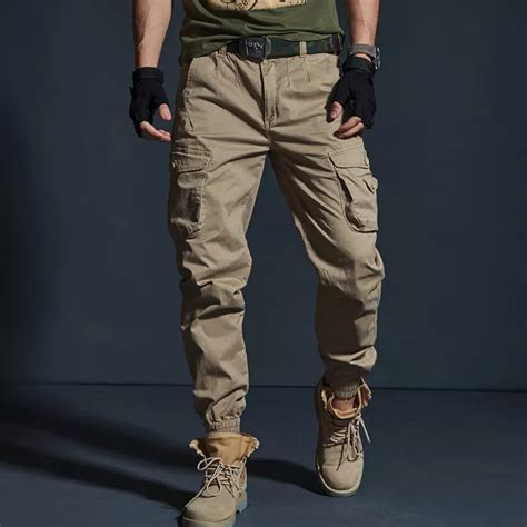 High Quality Khaki Casual Pants Men Military Tactical Joggers
