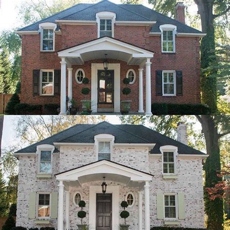 Painted brick homes have been around for a long time. Pin on House ideas