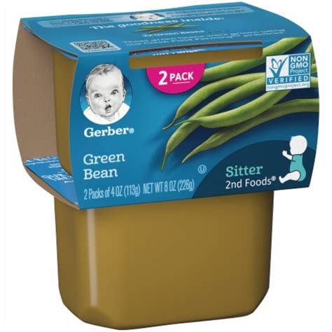 Gerber 2nd Foods Green Bean Stage 2 Baby Food 8 Pk 2 Ct Fred Meyer