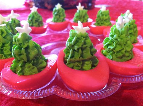 How to decorate deviled eggs for christmas. Christmas tree deviled eggs | Christmas food, Christmas ...