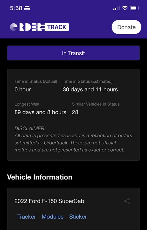 Ordertrack.app Ford