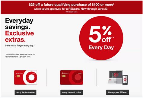 Target Redcard Debit Or Credit Card Offer 6172018 6232018 25