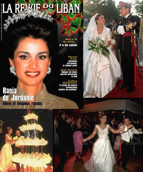 Queen Rania And King Abdullah Ii Of Jordan Royal Weddings Royal Brides Royal Wedding Gowns