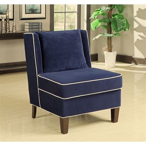 Dexter Navy Armless Chair