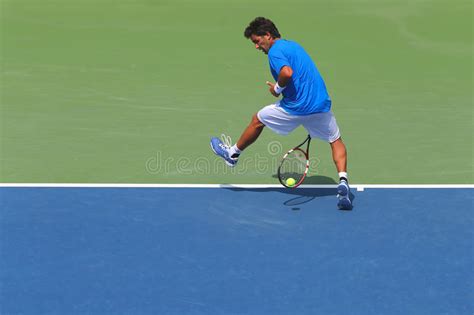 Professional Tennis Player Massimo Gonzales Using Tweener During Second
