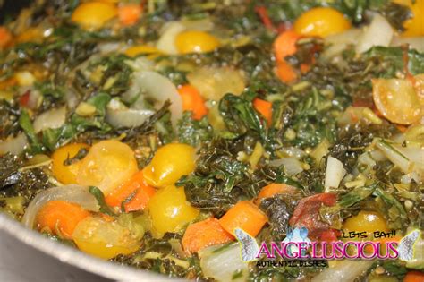 Steamed Callaloo With Bok Choy And Carrots Angeluscious Jamaican Recipes Bok Choy